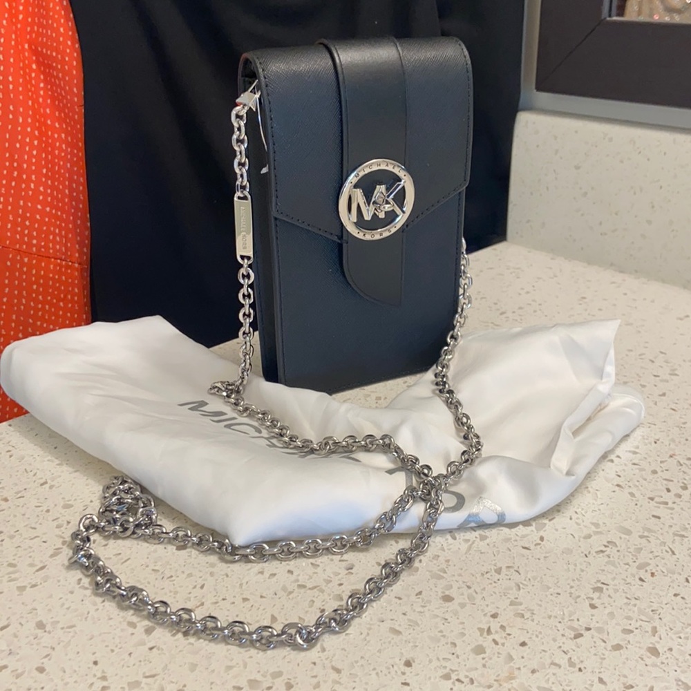 Michael Kors Charm Crossbody Phone and Wallet Holder